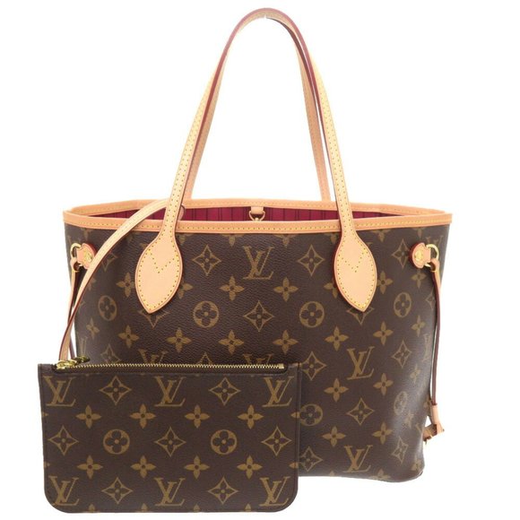 Like new Louis Vuitton Neverfull PM Monogram Fuchsia M41001 Tote Bag LV 1363 ... - Picture 1 of 10